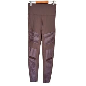 ALO Yoga Womens Blush Moto Style Legging Full Length